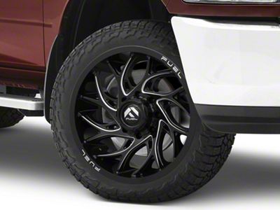 Fuel Wheels Runner Gloss Black Milled 8-Lug Wheel; 22x10; -18mm Offset (10-18 RAM 2500)