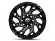 Fuel Wheels Runner Gloss Black Milled 8-Lug Wheel; 22x10; -18mm Offset (10-18 RAM 2500)