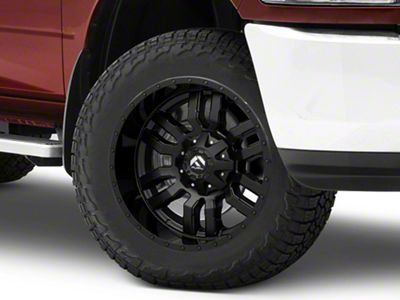 Fuel Wheels Sledge Gloss and Matte Black 8-Lug Wheel; 20x9; 1mm Offset (10-18 RAM 2500)