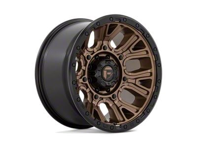 Fuel Wheels Traction Matte Bronze with Black Ring 8-Lug Wheel; 20x10; -18mm Offset (10-18 RAM 2500)