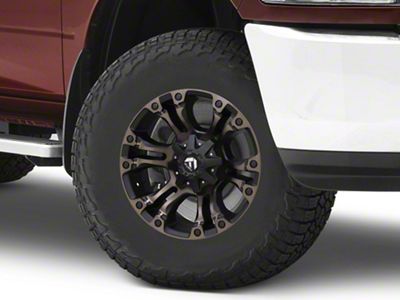 Fuel Wheels Vapor Matte Black Double Dark Tint 8-Lug Wheel; 17x10; -18mm Offset (10-18 RAM 2500)