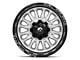 Fuel Wheels Arc Silver Brushed Face with Milled Black Lip 8-Lug Wheel; 20x10; -18mm Offset (10-18 RAM 3500 SRW)