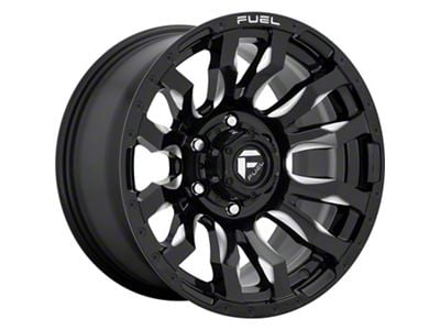 Fuel Wheels Blitz Gloss Black Milled 8-Lug Wheel; 20x9; 20mm Offset (10-18 RAM 3500 SRW)