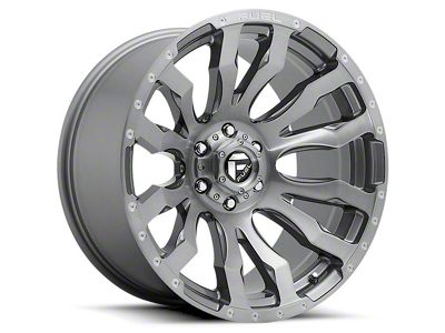 Fuel Wheels Blitz Platinum Brushed Gunmetal 8-Lug Wheel; 20x10; -18mm Offset (10-18 RAM 3500 SRW)