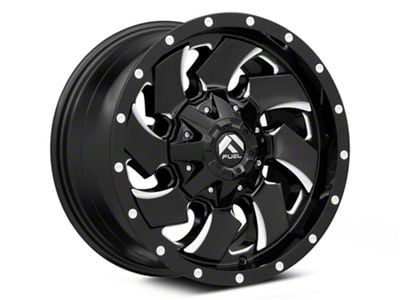 Fuel Wheels Cleaver Gloss Black Milled 8-Lug Wheel; 22x10; -18mm Offset (10-18 RAM 3500 SRW)