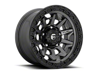 Fuel Wheels Covert Matte Gunmetal with Black Bead Ring 8-Lug Wheel; 20x9; 20mm Offset (10-18 RAM 3500 SRW)