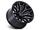 Fuel Wheels Flux Gloss Black Brushed Face with Gray Tint 8-Lug Wheel; 20x10; -18mm Offset (10-18 RAM 3500 SRW)