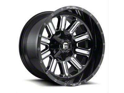 Fuel Wheels Hardline Gloss Black Milled 8-Lug Wheel; 20x9; 20mm Offset (10-18 RAM 3500 SRW)