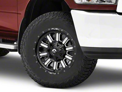 Fuel Wheels Hardline Gloss Black Milled 8-Lug Wheel; 18x9; 1mm Offset (10-18 RAM 3500 SRW)