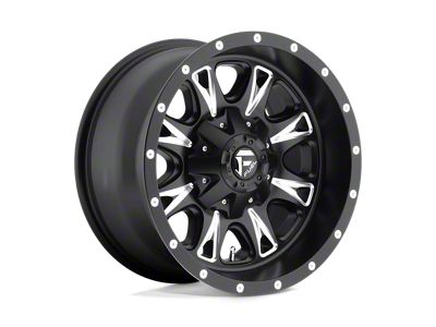 Fuel Wheels Throttle Matte Black Milled 8-Lug Wheel; 20x10; -12mm Offset (10-18 RAM 3500 SRW)