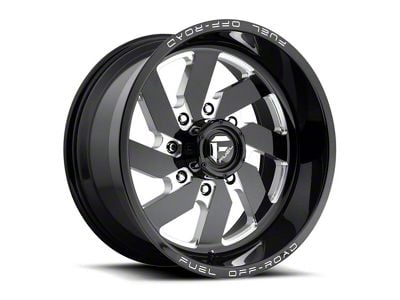 Fuel Wheels Turbo Gloss Black Milled 8-Lug Wheel; 20x9; 20mm Offset (10-18 RAM 3500 SRW)