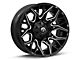 Fuel Wheels Twitch Glossy Black Milled 8-Lug Wheel; 22x12; -44mm Offset (10-18 RAM 3500 SRW)