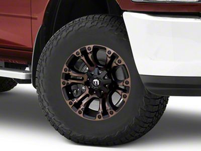 Fuel Wheels Vapor Matte Black Double Dark Tint 8-Lug Wheel; 17x9; 1mm Offset (10-18 RAM 3500 SRW)