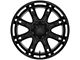 Fuel Wheels Darkstar Matte Black with Gloss Black Lip 8-Lug Wheel; 20x9; 1mm Offset (11-16 F-250 Super Duty)