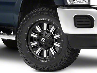 Fuel Wheels Hammer Gloss Black Milled 8-Lug Wheel; 20x10; -18mm Offset (11-16 F-250 Super Duty)