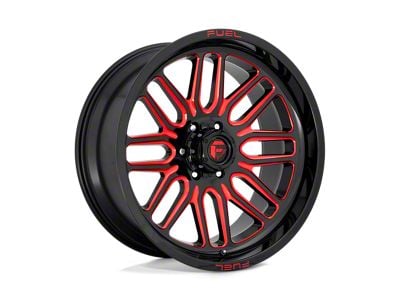 Fuel Wheels Ignite Gloss Black with Red Tinted Clear 8-Lug Wheel; 22x10; -18mm Offset (11-16 F-250 Super Duty)