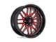 Fuel Wheels Ignite Gloss Black with Red Tinted Clear 8-Lug Wheel; 22x10; -18mm Offset (11-16 F-250 Super Duty)