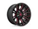 Fuel Wheels Rage Gloss Black with Red Tinted Clear 8-Lug Wheel; 20x10; -18mm Offset (11-16 F-250 Super Duty)