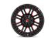 Fuel Wheels Rage Gloss Black with Red Tinted Clear 8-Lug Wheel; 20x10; -18mm Offset (11-16 F-250 Super Duty)