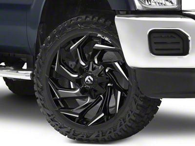 Fuel Wheels Reaction Gloss Black Milled 8-Lug Wheel; 22x10; -18mm Offset (11-16 F-250 Super Duty)