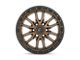 Fuel Wheels Rebel Matte Bronze with Black Bead Ring 8-Lug Wheel; 22x12; -44mm Offset (11-16 F-250 Super Duty)