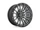 Fuel Wheels Rebel Matte Gunmetal with Black Bead Ring 8-Lug Wheel; 22x10; -18mm Offset (11-16 F-250 Super Duty)