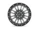 Fuel Wheels Rebel Matte Gunmetal with Black Bead Ring 8-Lug Wheel; 22x10; -18mm Offset (11-16 F-250 Super Duty)