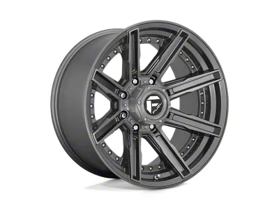 Fuel Wheels Rogue Platinum Brushed Gunmetal with Tinted Clear 8-Lug Wheel; 20x10; -18mm Offset (11-16 F-250 Super Duty)