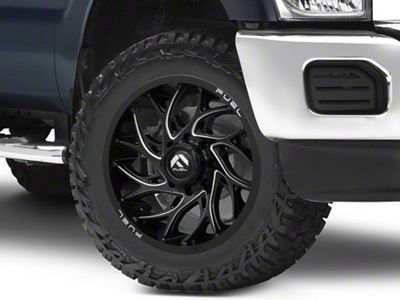 Fuel Wheels Runner Gloss Black Milled 8-Lug Wheel; 20x9; 1mm Offset (11-16 F-250 Super Duty)