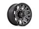 Fuel Wheels Traction Matte Gunmetal with Black Ring 8-Lug Wheel; 20x9; 1mm Offset (11-16 F-250 Super Duty)