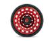 Fuel Wheels Zephyr Candy Red with Black Bead Ring 8-Lug Wheel; 17x9; -12mm Offset (11-16 F-250 Super Duty)