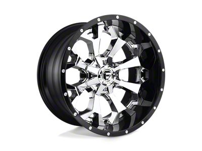 Fuel Wheels Assault Chrome with Gloss Black Lip 8-Lug Wheel; 22x10; -13mm Offset (11-16 F-350 Super Duty SRW)