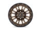 Fuel Wheels Rebel Matte Bronze with Black Bead Ring 8-Lug Wheel; 20x10; -18mm Offset (11-16 F-350 Super Duty SRW)