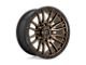 Fuel Wheels Rebel Matte Bronze with Black Bead Ring 8-Lug Wheel; 22x10; -18mm Offset (11-16 F-350 Super Duty SRW)