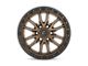 Fuel Wheels Rebel Matte Bronze with Black Bead Ring 8-Lug Wheel; 22x12; -44mm Offset (11-16 F-350 Super Duty SRW)