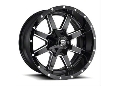 Fuel Wheels Maverick Gloss Black Milled 8-Lug Wheel; 22x12; -44mm Offset (11-14 Sierra 3500 HD SRW)