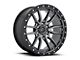 Fuel Wheels Rebel Matte Gunmetal with Black Ring 8-Lug Wheel; 22x10; -18mm Offset (11-14 Silverado 3500 HD SRW)