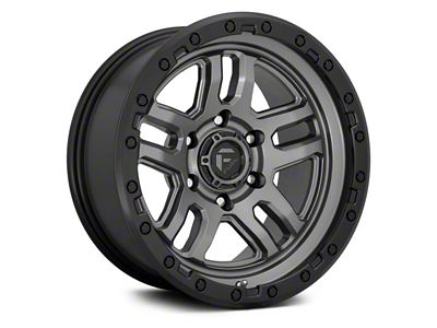 Fuel Wheels Ammo Matte Gunmetal with Black Bead Ring 6-Lug Wheel; 20x9; 1mm Offset (14-18 Sierra 1500)