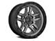 Fuel Wheels Ammo Matte Gunmetal with Black Bead Ring 6-Lug Wheel; 20x9; 1mm Offset (14-18 Sierra 1500)