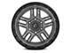 Fuel Wheels Ammo Matte Gunmetal with Black Bead Ring 6-Lug Wheel; 20x9; 1mm Offset (14-18 Sierra 1500)