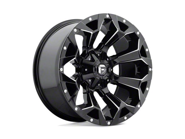 Fuel Wheels Assault Gloss Black Milled 6-Lug Wheel; 18x9; 19mm Offset (14-18 Sierra 1500)