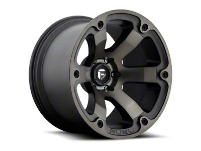 Fuel Wheels Beast Matte Black with Double Dark Tint 6-Lug Wheel; 20x9; 19mm Offset (14-18 Sierra 1500)