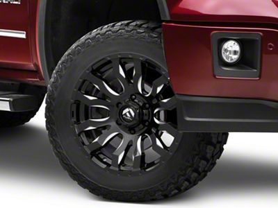 Fuel Wheels Blitz Gloss Black Milled 6-Lug Wheel; 20x9; 20mm Offset (14-18 Sierra 1500)