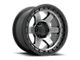 Fuel Wheels Block Matte Gunmetal with Black Ring 6-Lug Wheel; 18x9; -12mm Offset (14-18 Sierra 1500)