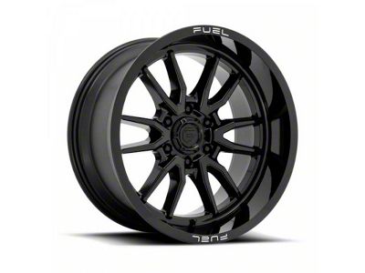 Fuel Wheels Clash Gloss Black 6-Lug Wheel; 24x12; -44mm Offset (14-18 Sierra 1500)