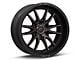 Fuel Wheels Clash Matte Black Double Dark Tint 6-Lug Wheel; 24x12; -44mm Offset (14-18 Sierra 1500)