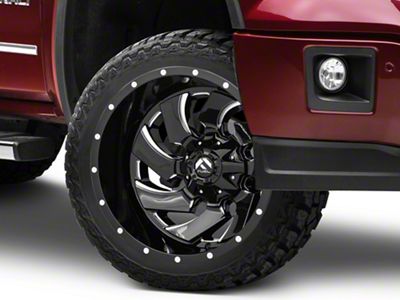 Fuel Wheels Cleaver Gloss Black Milled 6-Lug Wheel; 22x10; -18mm Offset (14-18 Sierra 1500)