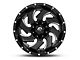 Fuel Wheels Cleaver Gloss Black Milled 6-Lug Wheel; 22x10; -18mm Offset (14-18 Sierra 1500)