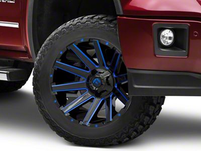 Fuel Wheels Contra Gloss Black with Blue Tinted Clear 6-Lug Wheel; 20x10; -19mm Offset (14-18 Sierra 1500)