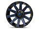 Fuel Wheels Contra Gloss Black with Blue Tinted Clear 6-Lug Wheel; 20x10; -19mm Offset (14-18 Sierra 1500)